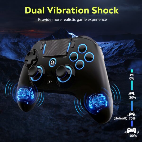 QRD Spark N5 Wireless  for PS4 PS3 PS2 IOS Android PC Hall LED Vibration Gamepad and PS5 Controller - Image 5