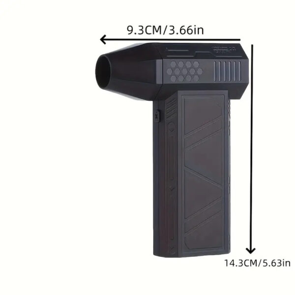 Mini Turbo Jet Fan Longlasting Rechargeable 140000RPM 3000mAh Brushless Motor Duct Portable Black - Image 4